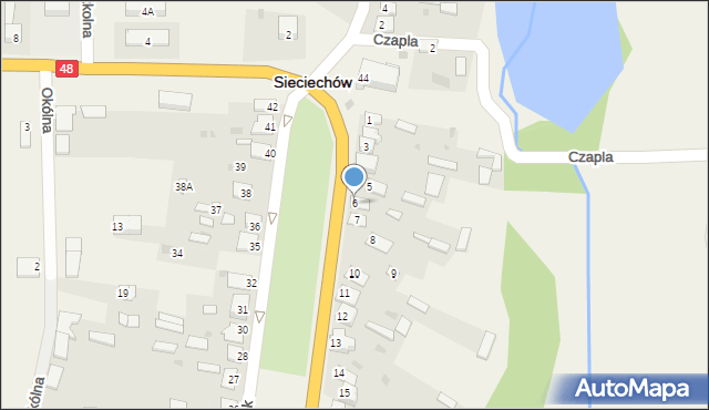 Sieciechów, Rynek, 6, mapa Sieciechów