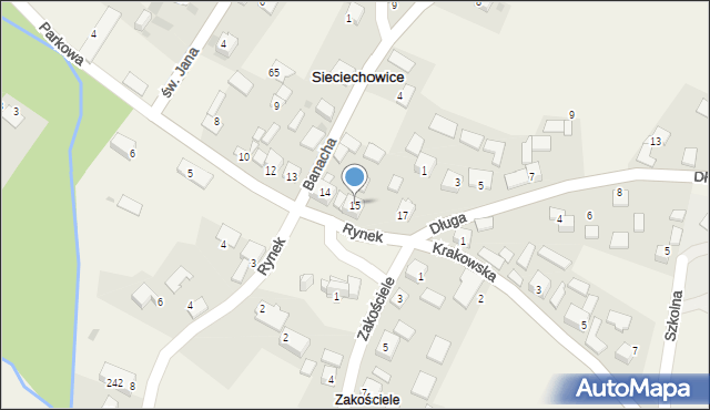 Sieciechowice, Rynek, 15, mapa Sieciechowice