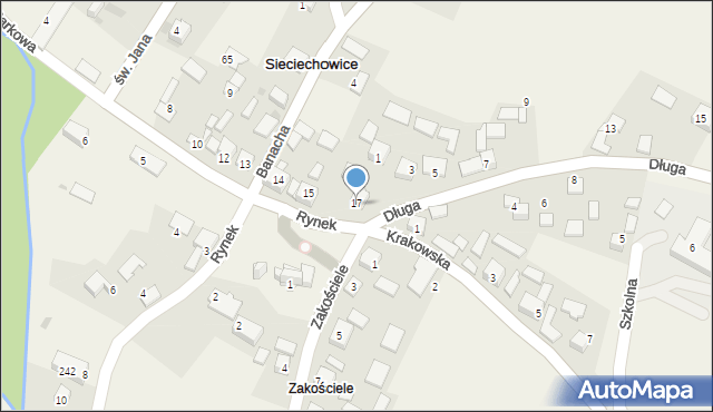 Sieciechowice, Rynek, 17, mapa Sieciechowice