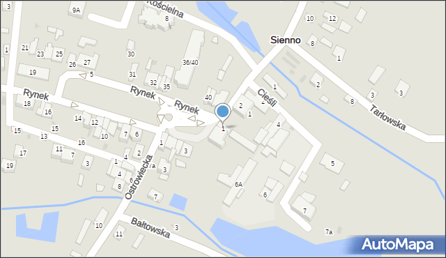 Sienno, Rynek, 1, mapa Sienno