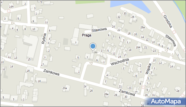 Sieradz, Rynek Praski, 17, mapa Sieradz