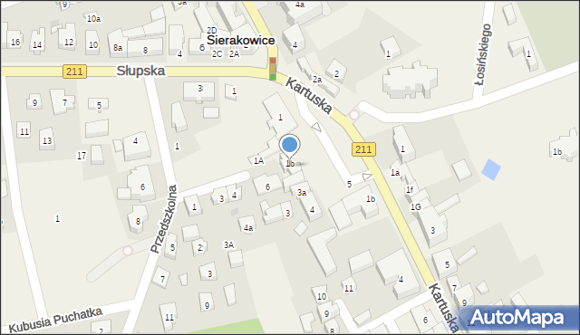 Sierakowice, Rynek, 2/3, mapa Sierakowice