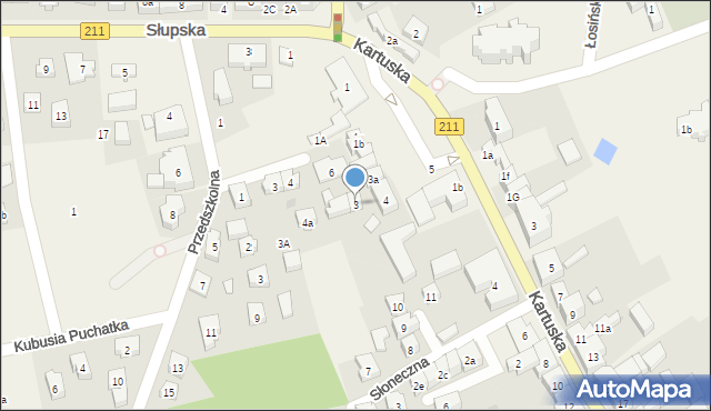 Sierakowice, Rynek, 3, mapa Sierakowice