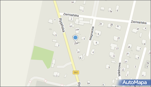 Sierpc, Rypińska, 10A, mapa Sierpc