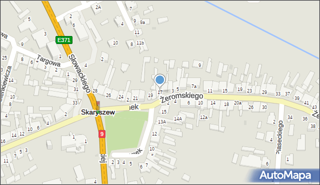 Skaryszew, Rynek, 17, mapa Skaryszew
