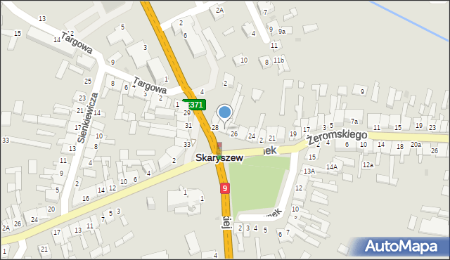 Skaryszew, Rynek, 27, mapa Skaryszew
