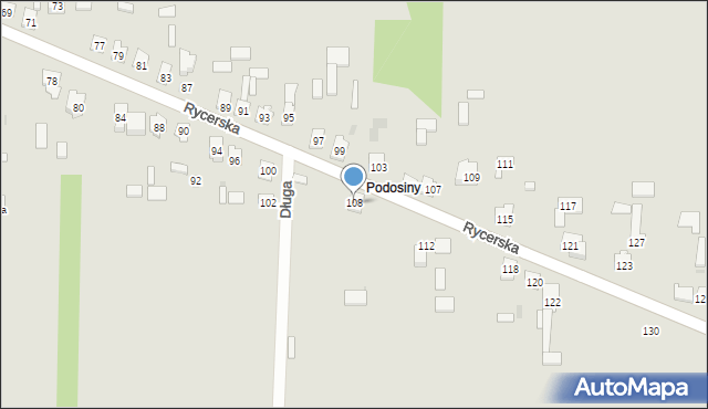 Skarżysko-Kamienna, Rycerska, 108, mapa Skarżysko-Kamienna