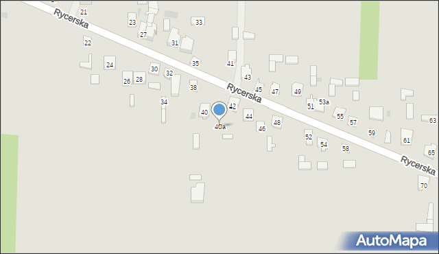 Skarżysko-Kamienna, Rycerska, 40a, mapa Skarżysko-Kamienna