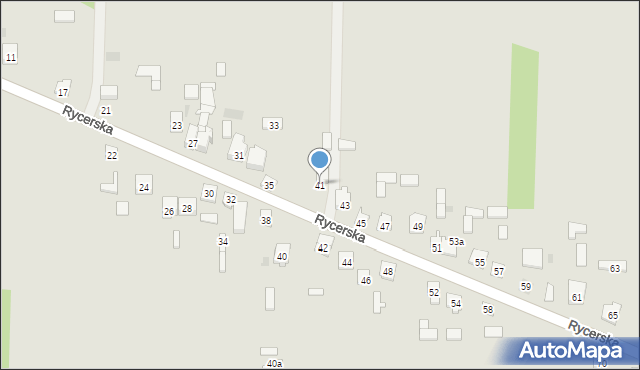 Skarżysko-Kamienna, Rycerska, 41, mapa Skarżysko-Kamienna