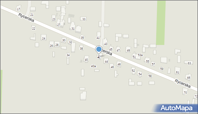 Skarżysko-Kamienna, Rycerska, 42, mapa Skarżysko-Kamienna