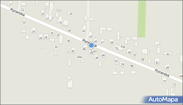 Skarżysko-Kamienna, Rycerska, 44, mapa Skarżysko-Kamienna