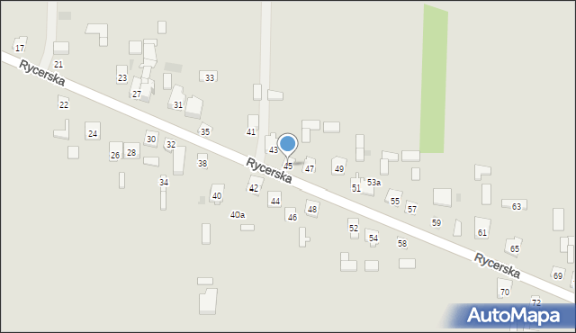 Skarżysko-Kamienna, Rycerska, 45, mapa Skarżysko-Kamienna