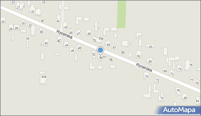 Skarżysko-Kamienna, Rycerska, 54, mapa Skarżysko-Kamienna