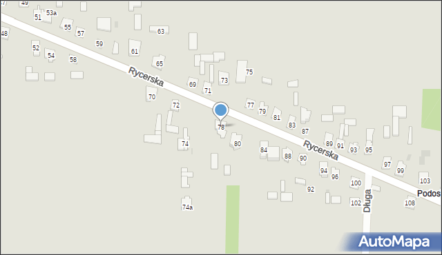 Skarżysko-Kamienna, Rycerska, 78, mapa Skarżysko-Kamienna