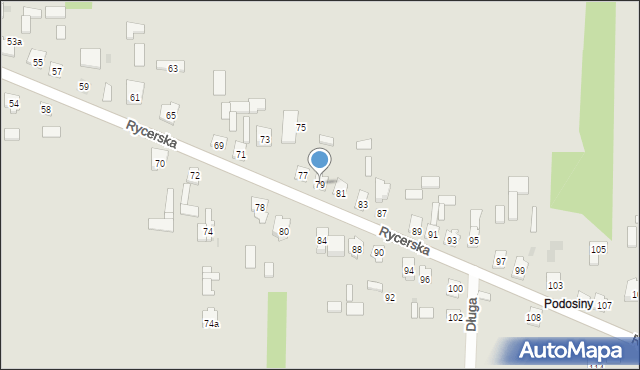 Skarżysko-Kamienna, Rycerska, 79, mapa Skarżysko-Kamienna