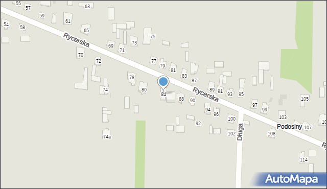 Skarżysko-Kamienna, Rycerska, 84, mapa Skarżysko-Kamienna