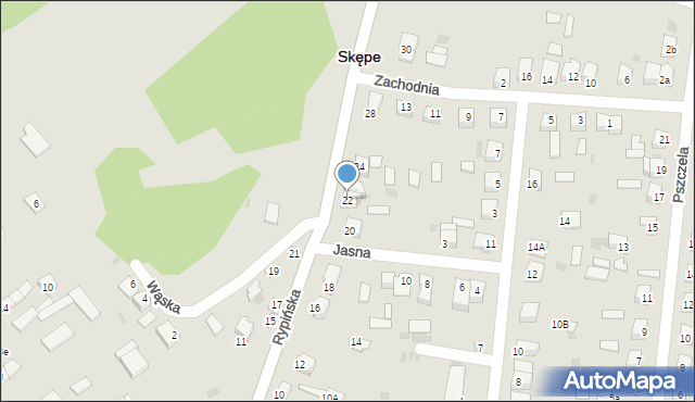 Skępe, Rypińska, 22, mapa Skępe