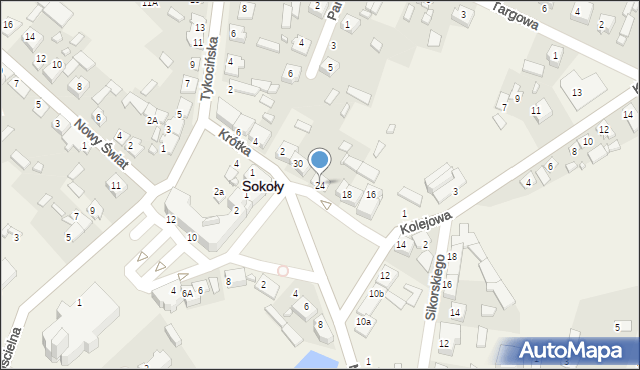 Sokoły, Rynek Kościuszki Tadeusza, gen., 24, mapa Sokoły