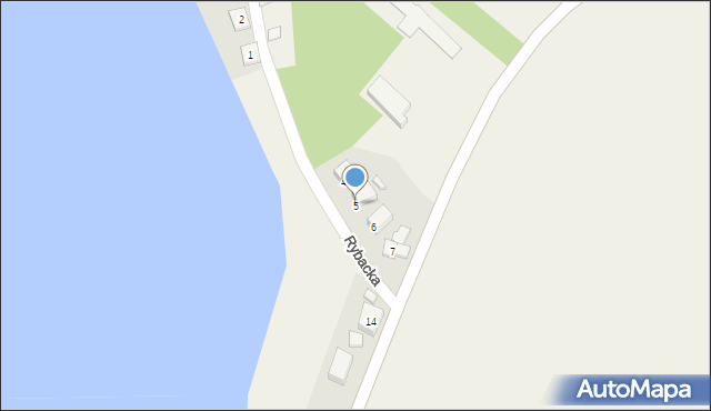 Sorkwity, Rybacka, 5, mapa Sorkwity