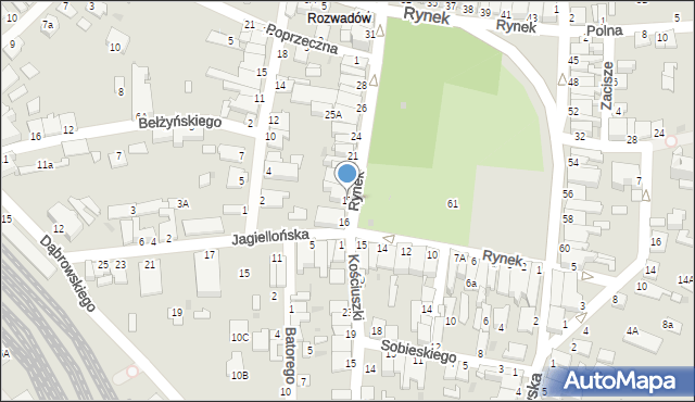 Stalowa Wola, Rynek, 17, mapa Stalowa Wola