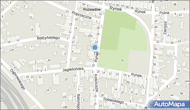 Stalowa Wola, Rynek, 18, mapa Stalowa Wola