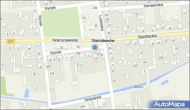 Stanisławów, Rynek, 2, mapa Stanisławów