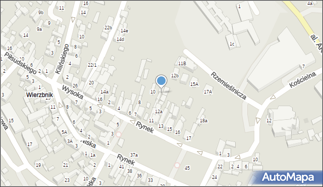 Starachowice, Rynek, 11A, mapa Starachowic