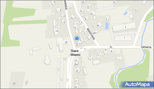 Stare Miasto, Rychwalska, 11, mapa Stare Miasto