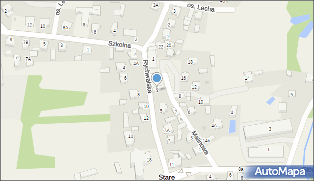 Stare Miasto, Rychwalska, 3, mapa Stare Miasto