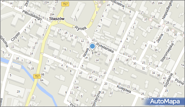 Staszów, Rytwiańska, 6, mapa Staszów