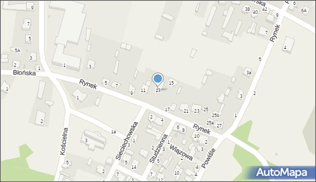 Stężyca, Rynek, 13, mapa Stężyca