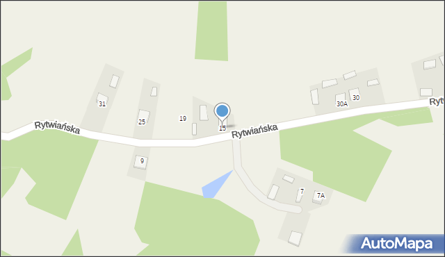 Strzegomek, Rytwiańska, 15, mapa Strzegomek