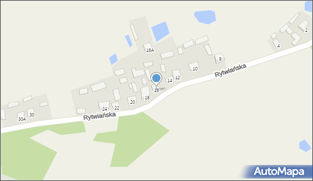 Strzegomek, Rytwiańska, 16, mapa Strzegomek