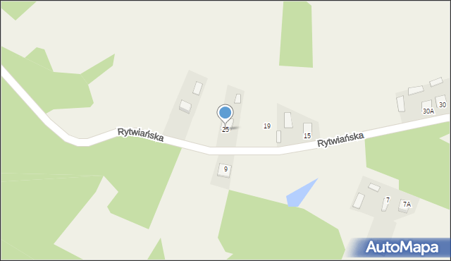 Strzegomek, Rytwiańska, 25, mapa Strzegomek