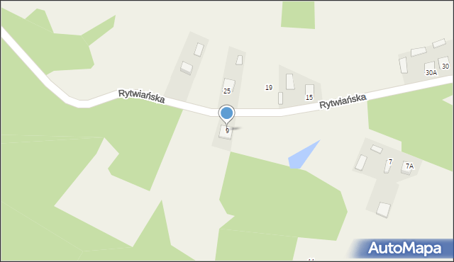 Strzegomek, Rytwiańska, 9, mapa Strzegomek