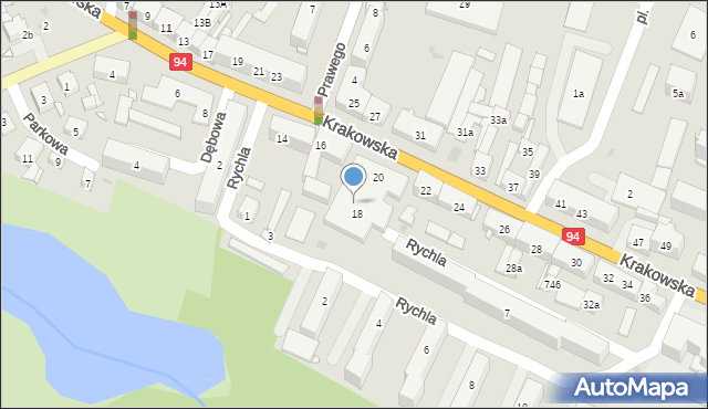 Strzelce Opolskie, Rychla Jana, 5, mapa Strzelce Opolskie