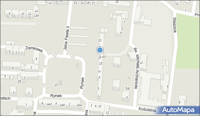 Strzelin, Rynek, 17, mapa Strzelin