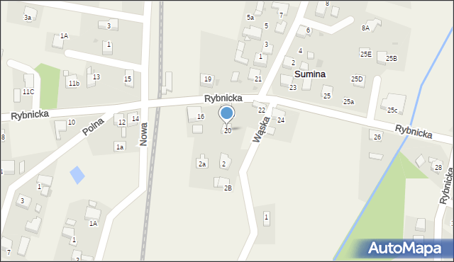 Sumina, Rybnicka, 20, mapa Sumina