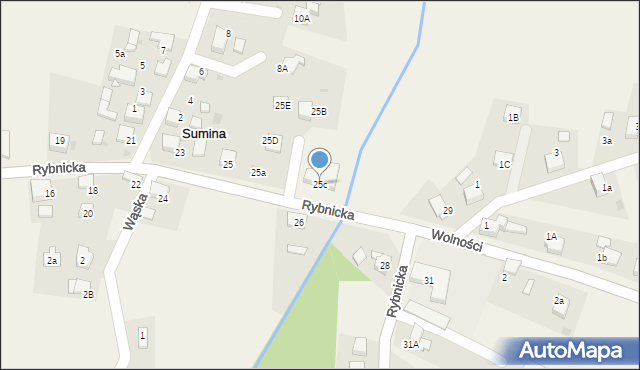 Sumina, Rybnicka, 25c, mapa Sumina