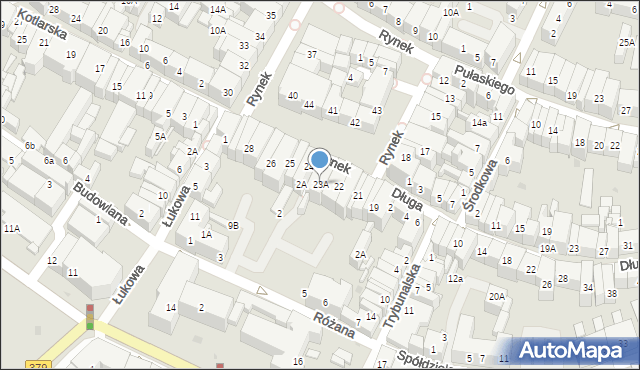 Świdnica, Rynek, 23A, mapa Świdnicy