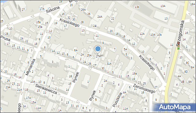Świebodzice, Rynek, 27A, mapa Świebodzice