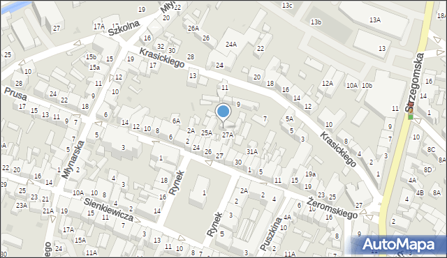 Świebodzice, Rynek, 27B, mapa Świebodzice
