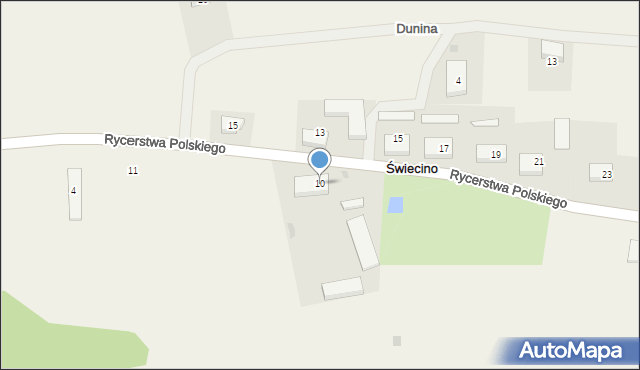 Świecino, Rycerstwa Polskiego, 10, mapa Świecino