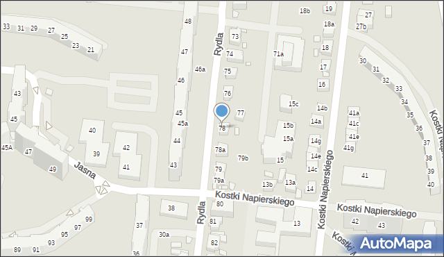 Szczecin, Rydla Lucjana, 78, mapa Szczecina