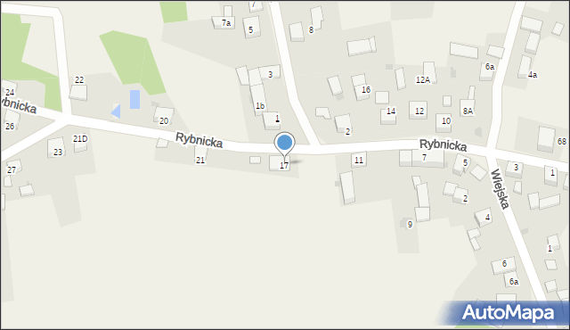 Szczejkowice, Rybnicka, 17, mapa Szczejkowice