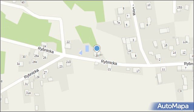 Szczejkowice, Rybnicka, 20, mapa Szczejkowice