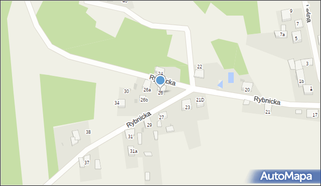 Szczejkowice, Rybnicka, 26, mapa Szczejkowice