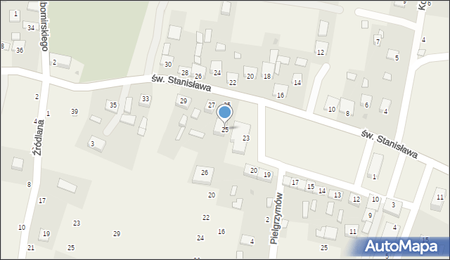 Szczepanów, Rynek Szczepanowski, 25, mapa Szczepanów