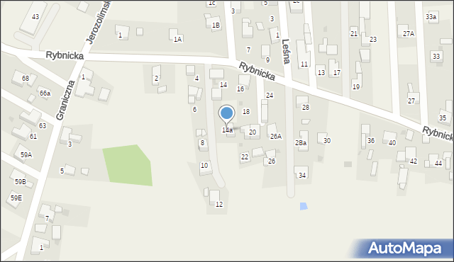 Szczerbice, Rybnicka, 14a, mapa Szczerbice