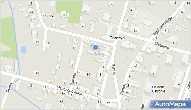 Tarczyn, Rynek, 12, mapa Tarczyn